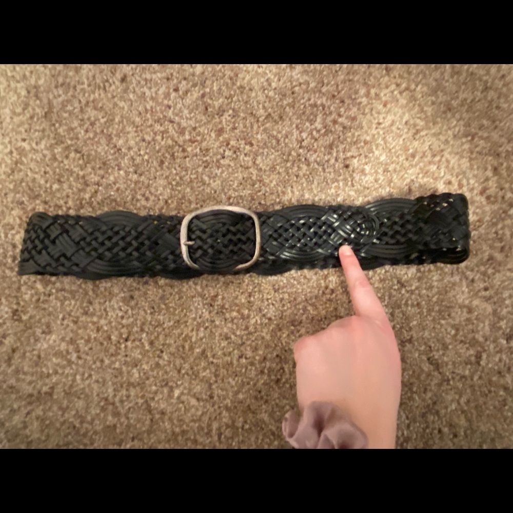 🌸4/$25 Black Braided Waist Belt